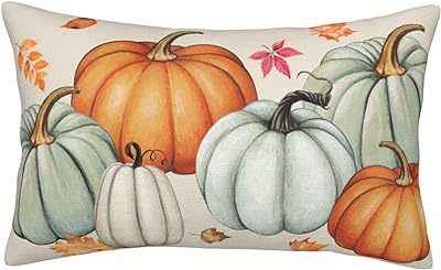 Cross-border Autumn Pumpkin Thanksgiving Pillow Cover Waist Pad Family 30x50cm Without Core