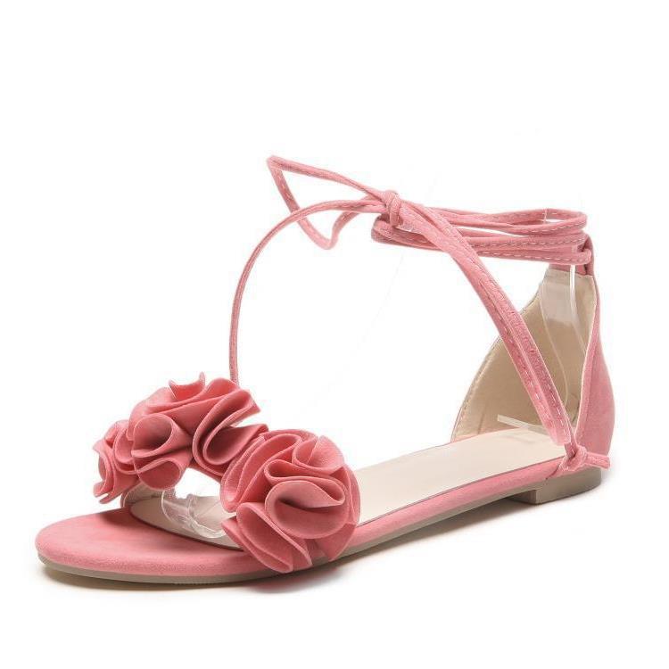 New Flat Flower Women's Sandals Strap Soft Bottom