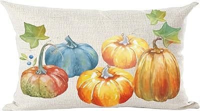 Cross-border Autumn Pumpkin Thanksgiving Pillow Cover Waist Pad Family 30x50cm Without Core