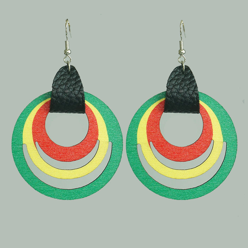 Black Liberation Day African Women High Profile Large Earrings