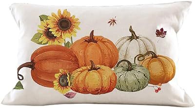 Cross-border Autumn Pumpkin Thanksgiving Pillow Cover Waist Pad Family 30x50cm Without Core