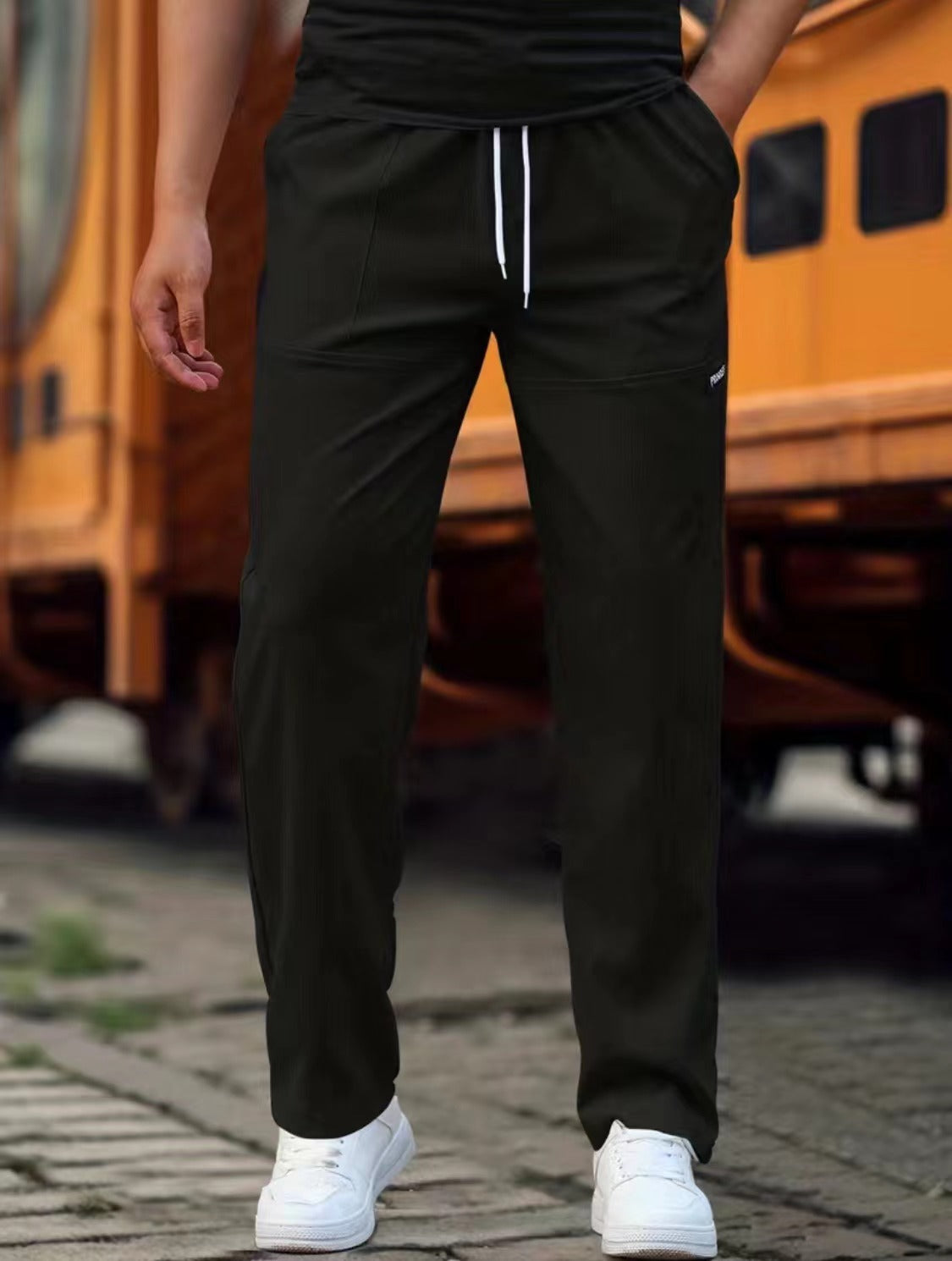 Spring And Autumn Men's Comfort And Casual Trousers Loose All-matching