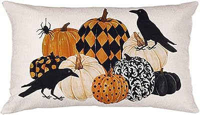 Cross-border Autumn Pumpkin Thanksgiving Pillow Cover Waist Pad Family 30x50cm Without Core