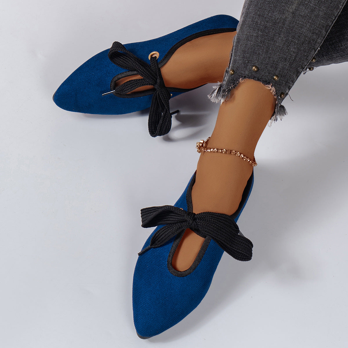 Low-cut Pumps Flat Casual Shoes Bow