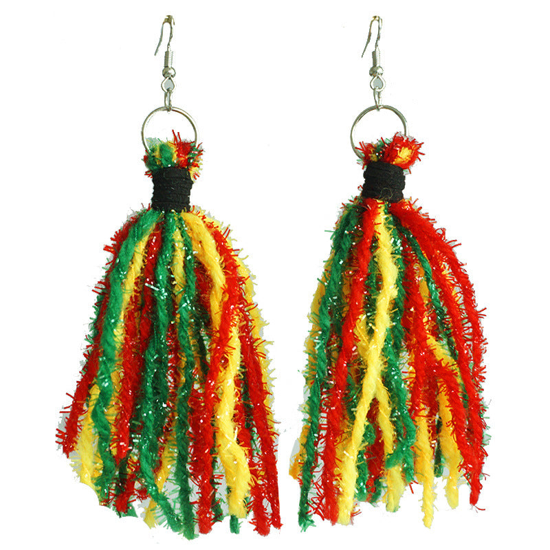 Black Liberation Day African Women High Profile Large Earrings