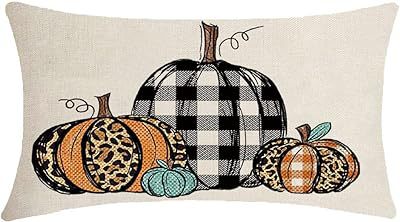 Cross-border Autumn Pumpkin Thanksgiving Pillow Cover Waist Pad Family 30x50cm Without Core