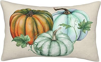 Cross-border Autumn Pumpkin Thanksgiving Pillow Cover Waist Pad Family 30x50cm Without Core