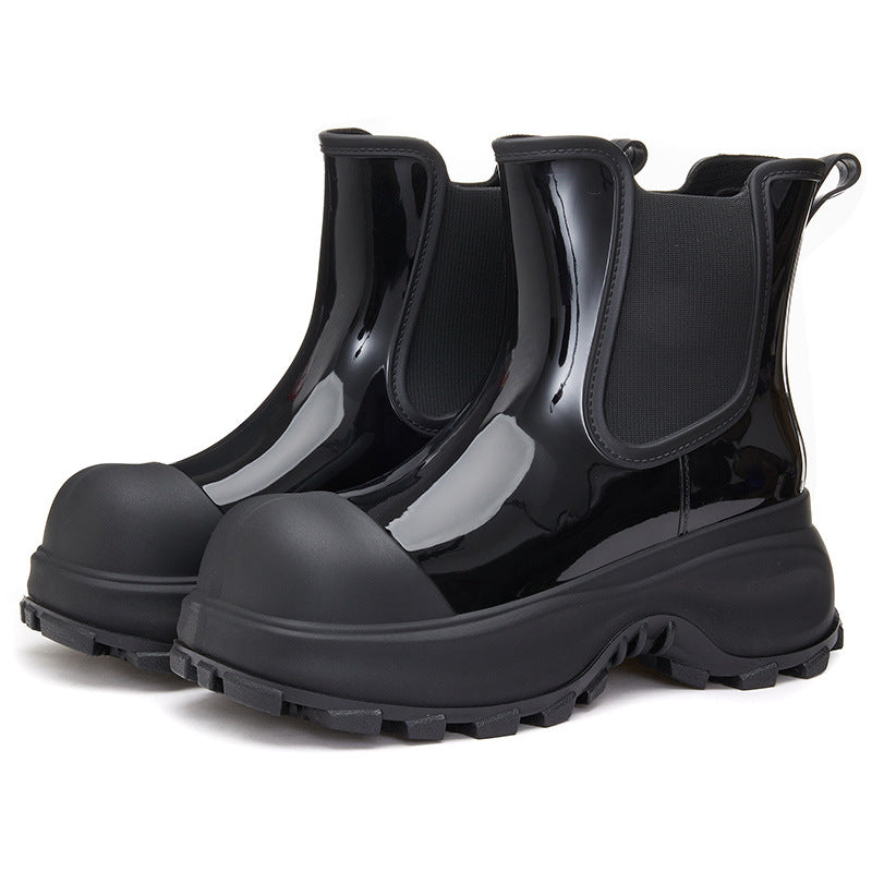 New Korean Style Thick-soled Rain Boots Women's Outer Wear Waterproof Non-slip