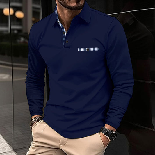 Polo deportivo con cremallera y solapa para hombre