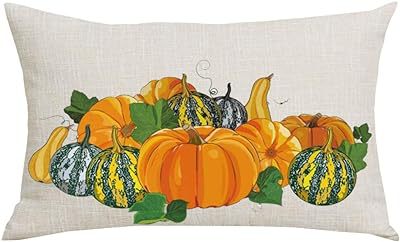 Cross-border Autumn Pumpkin Thanksgiving Pillow Cover Waist Pad Family 30x50cm Without Core