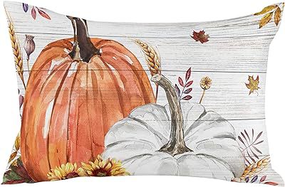 Cross-border Autumn Pumpkin Thanksgiving Pillow Cover Waist Pad Family 30x50cm Without Core