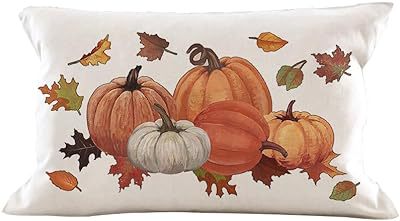 Cross-border Autumn Pumpkin Thanksgiving Pillow Cover Waist Pad Family 30x50cm Without Core