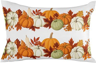 Cross-border Autumn Pumpkin Thanksgiving Pillow Cover Waist Pad Family 30x50cm Without Core