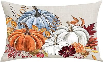 Cross-border Autumn Pumpkin Thanksgiving Pillow Cover Waist Pad Family 30x50cm Without Core