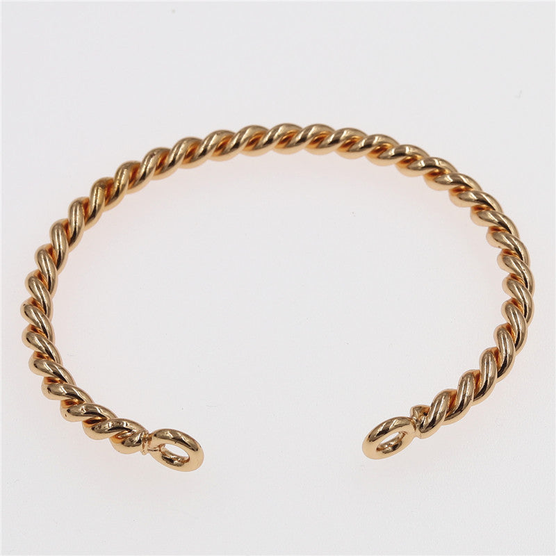 Pulsera torcida retro de moda para mujer