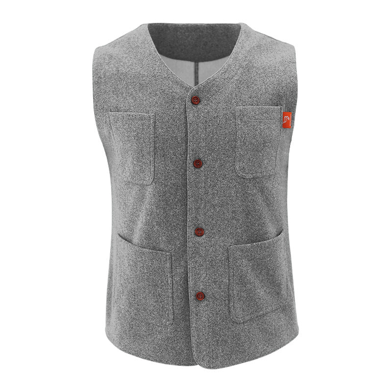 European And American Single-breasted British Retro Fashion Casual Solid Color Vest