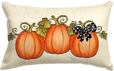 Cross-border Autumn Pumpkin Thanksgiving Pillow Cover Waist Pad Family 30x50cm Without Core