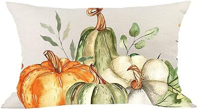 Cross-border Autumn Pumpkin Thanksgiving Pillow Cover Waist Pad Family 30x50cm Without Core