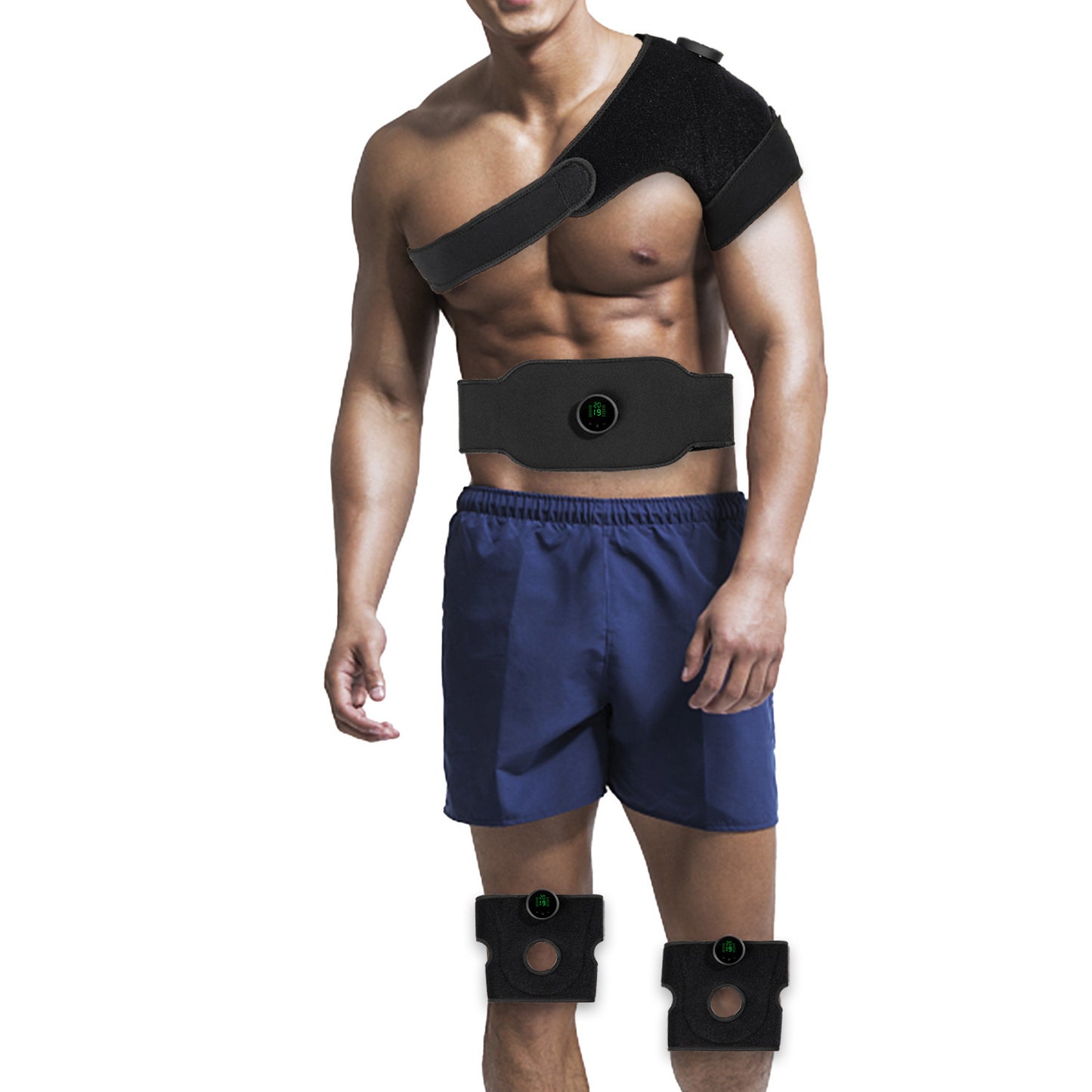 Washed Cloth Lazy Home Fitness Belt Abdominal Fitness Device