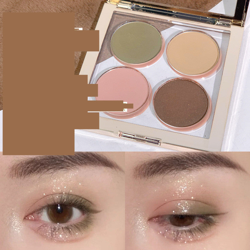 Four-color Eyeshadow Palette Female Beginner's Small Plate Portable