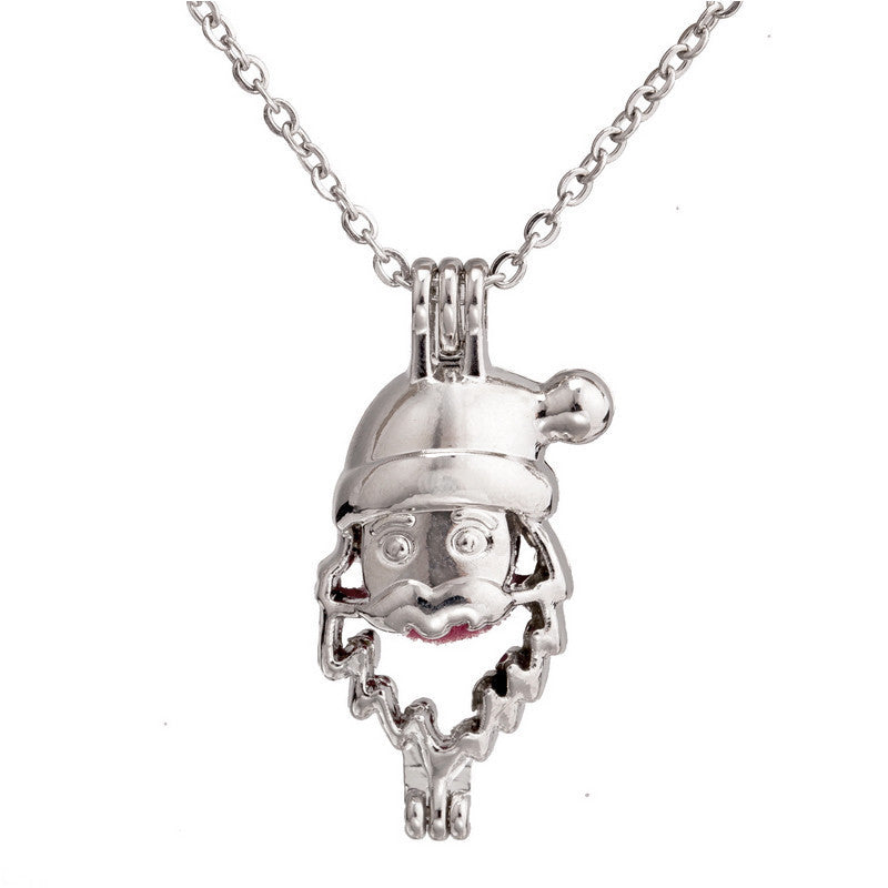 Personalized European And American Style Santa Claus Head Aromatherapy Pearls