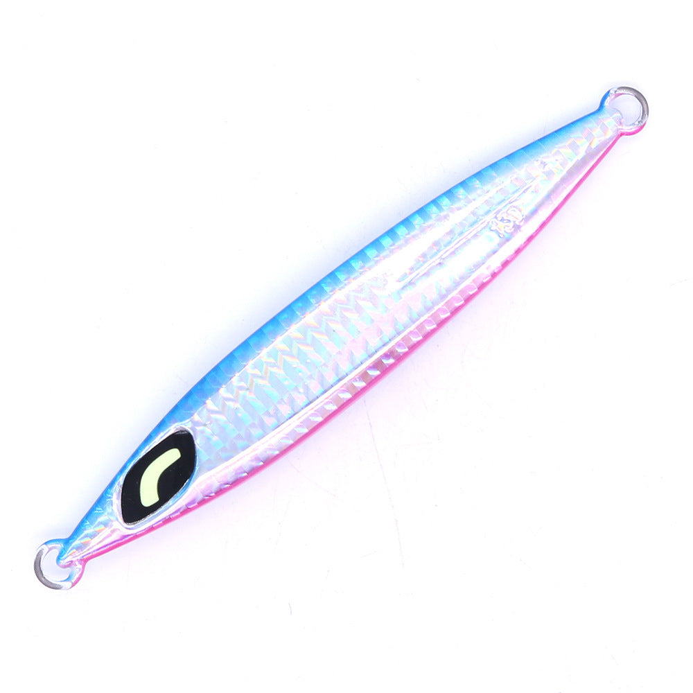 CASTFUN 130g 160g Luminous Eye Deep-sea Boat Lead Fishing Lure Iron Plate Road Sub-bait Bionic Bait