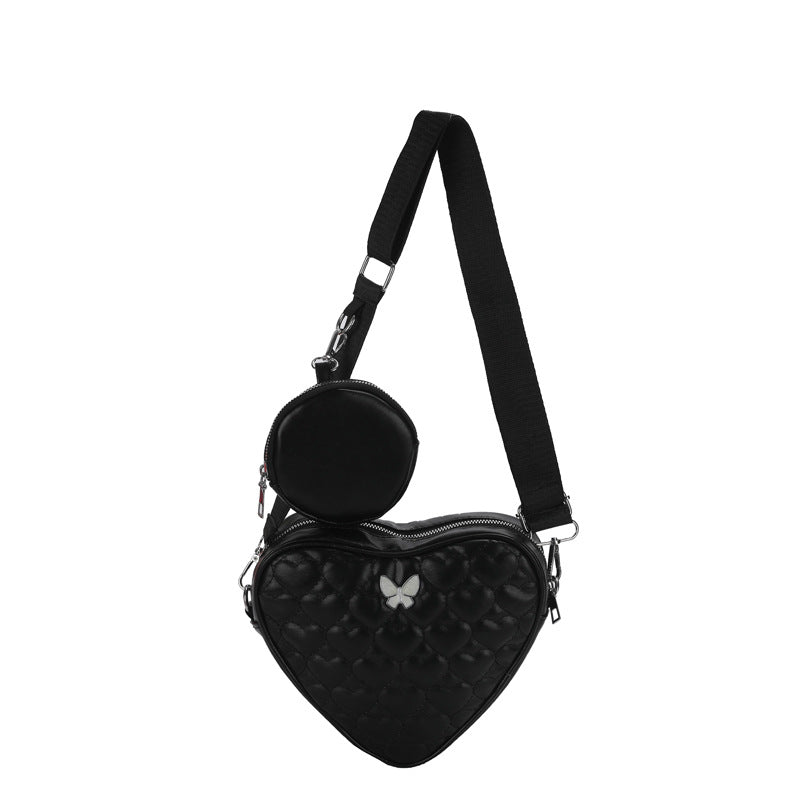 Bolso de hombro con línea bordada para mujer, ligero, impermeable, de piel sintética suave, almacenamiento, compras, viaje, mochila pequeña