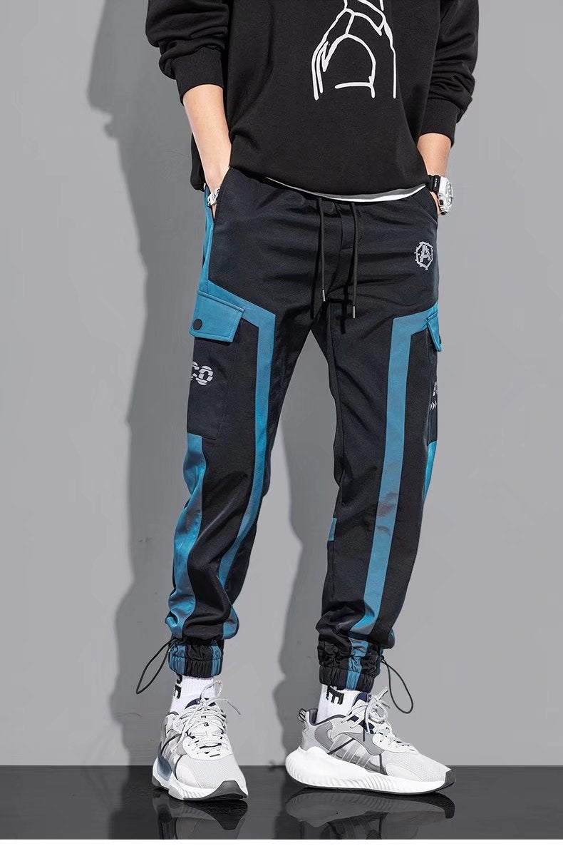 Laser Reflective Men's Loose Casual Pants