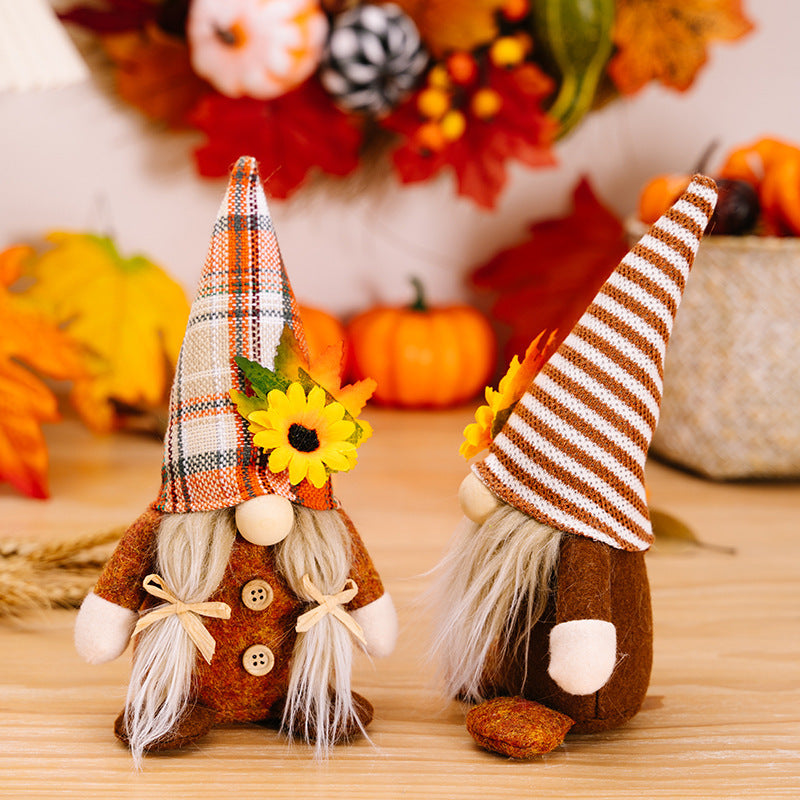 Thanksgiving Decorations Faceless Doll Floor Decoration Harvest Festival