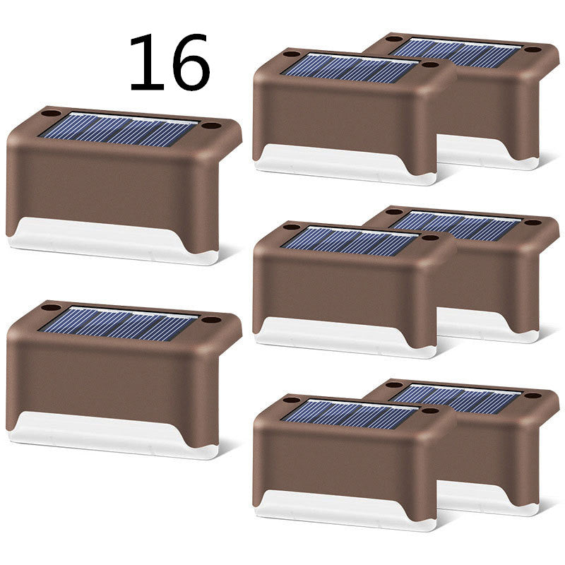 全新升级防水 LED 太阳能栅栏灯太阳能甲板灯太阳能台阶灯户外适用于露台楼梯花园通道台阶庭院