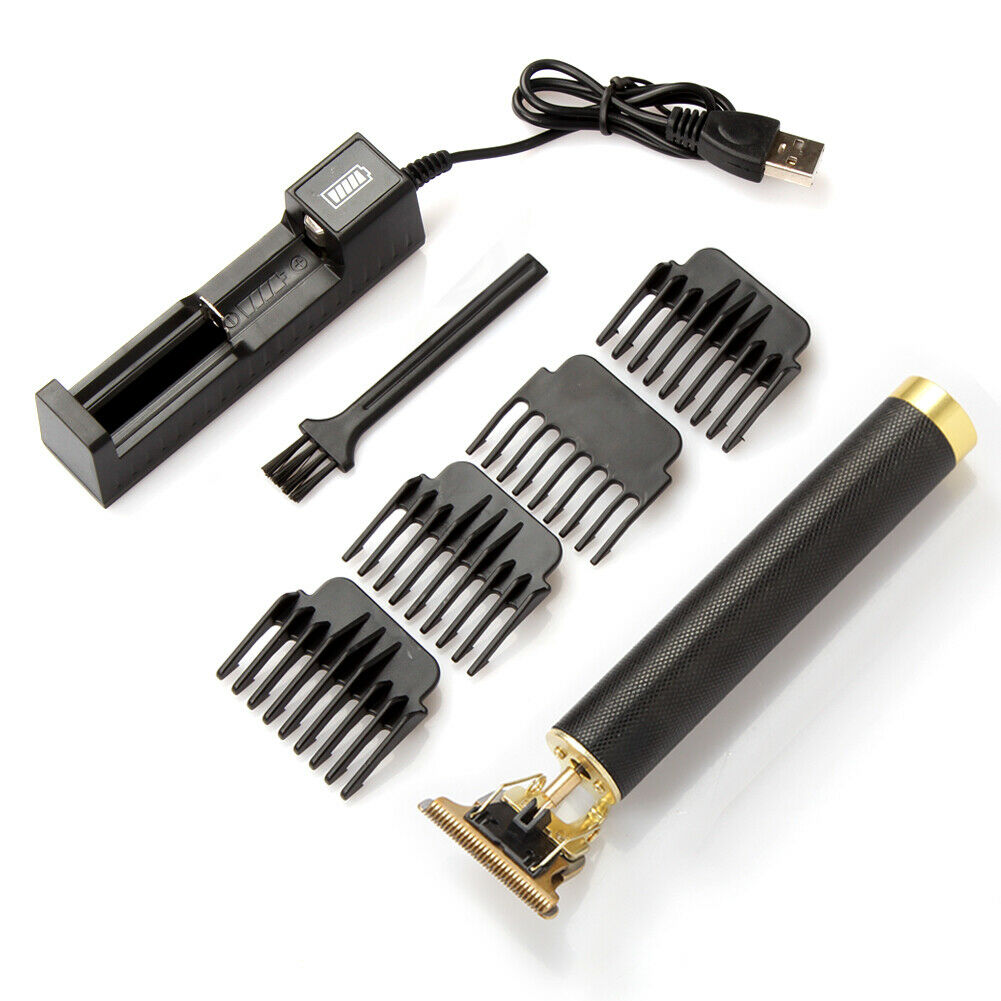 Cortadora de pelo eléctrica USB, afeitadora recargable, recortadora de barba, Máquina para cortar cabello profesional para hombres, corte de pelo de barbero y barba