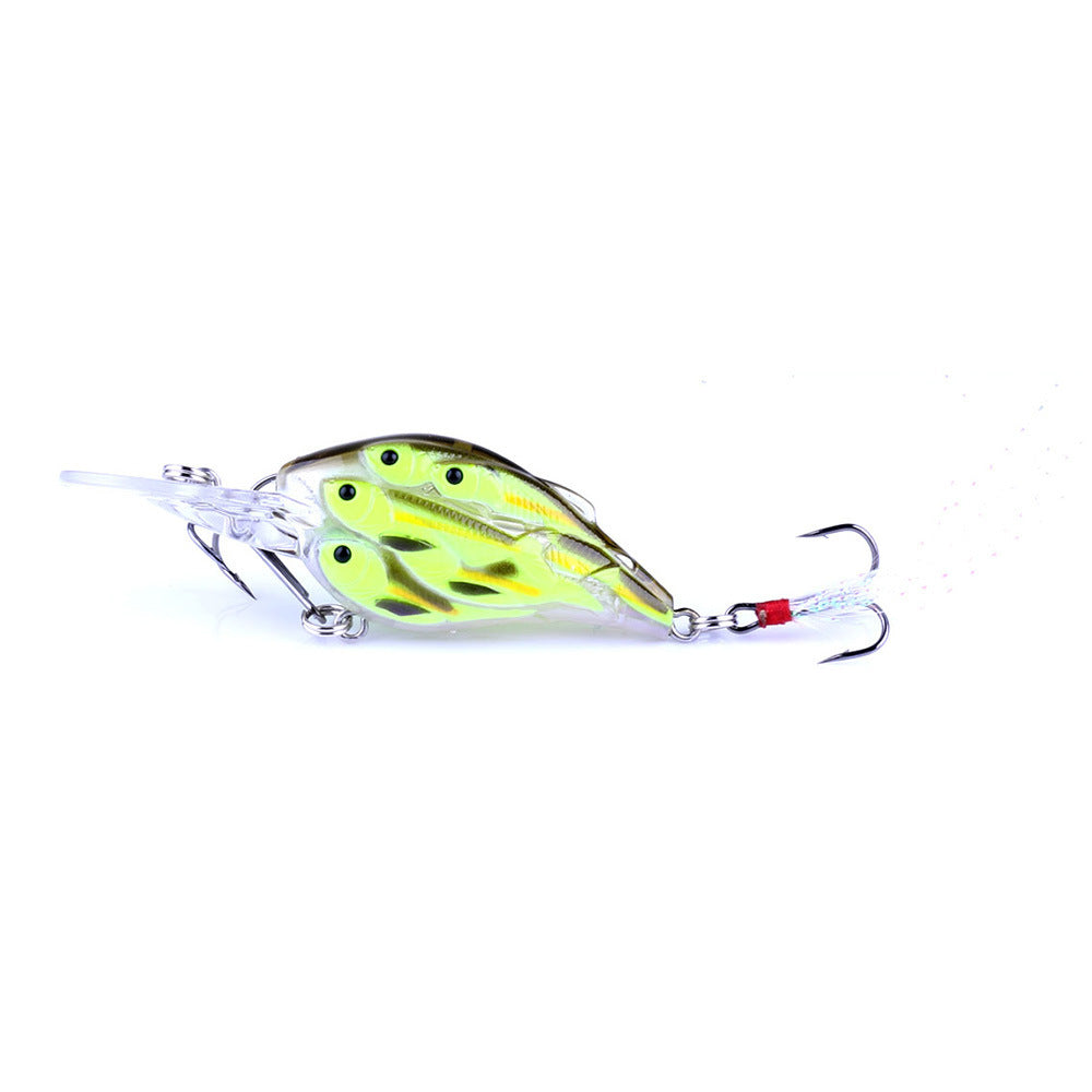 Fish Feather Hook Rock Lure Tossing Sea Fishing Floating Water Hard Bait