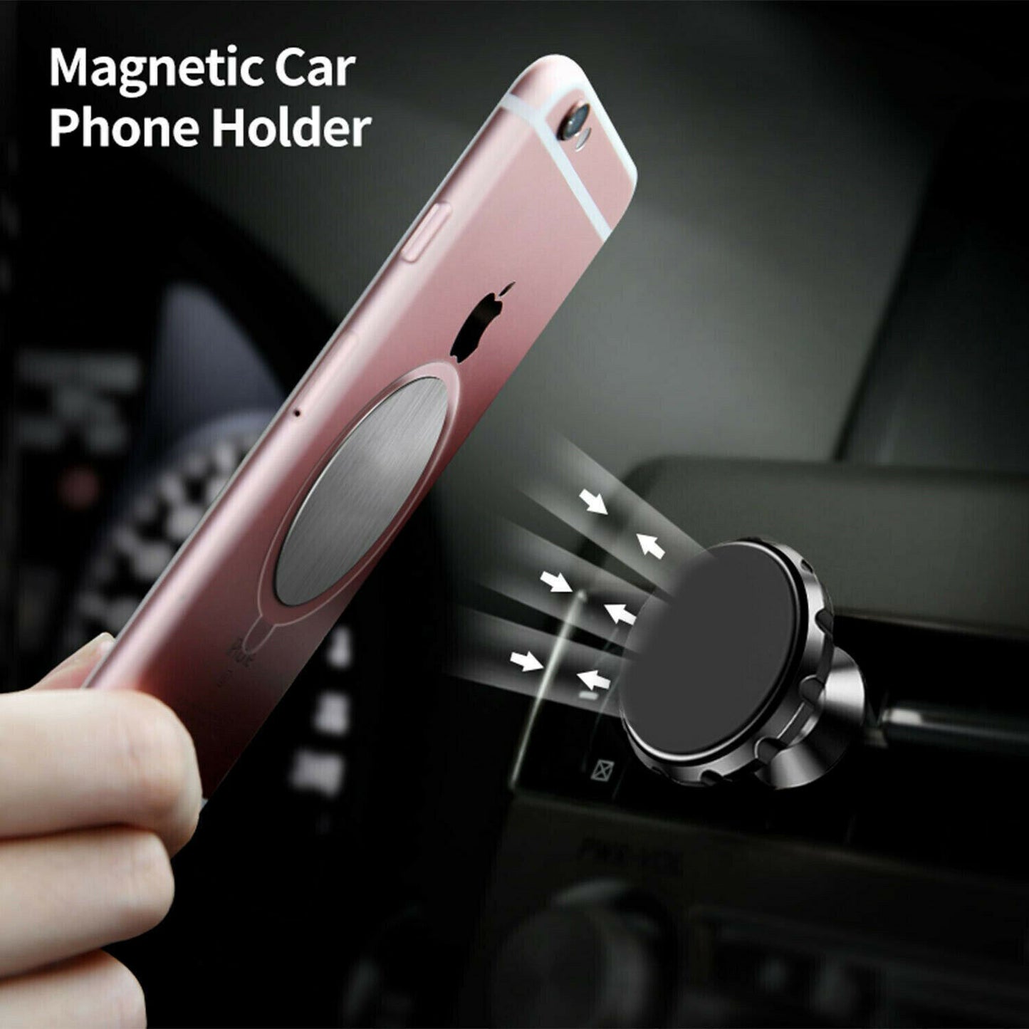 2x 360 Magnetic Car Mount Holder Air Vent Stand Universal For Mobile Cell Phone