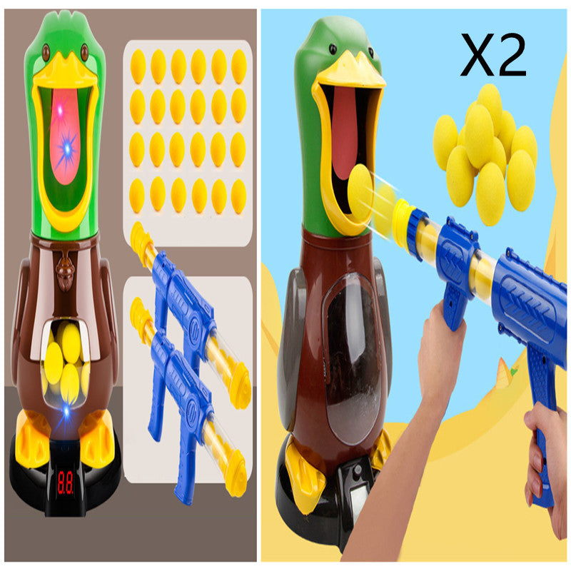 Interesting Soft Bullet Gun Score Target Duck Kids Shooting Toys Shooter Foam Ball Battle Educational Air Power Popper Xmas Gift