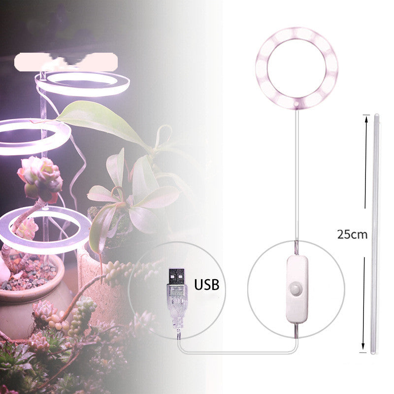 Luz LED de cultivo de espectro completo, lámpara de cultivo Phyto, lámpara USB Phyto para iluminación de crecimiento de plantas para plantas de interior