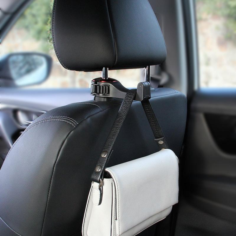 Gancho para reposacabezas de coche, soporte para teléfono, colgador para coche para A4 B6, colgador trasero para asiento, gancho de almacenamiento, soporte para teléfono, Clip de sujeción automático