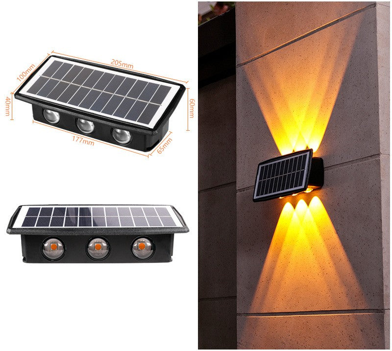 Impermeabilización de luces solares de pared para exteriores