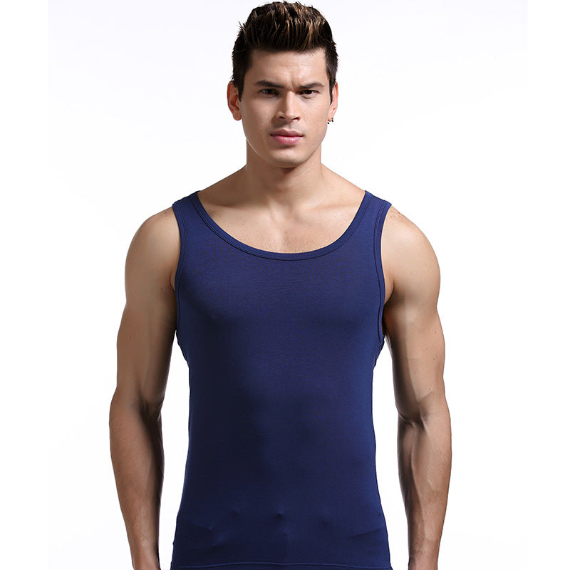 Men's Underwear Thin Tank-top Sports Workout Elastic Bottoming Shirt