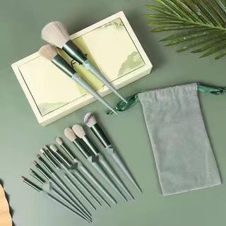 Juego de brochas de maquillaje, 13 Uds., brocha correctora, colorete en polvo, resaltador de sombra de ojos, brocha para base, herramientas cosméticas de belleza