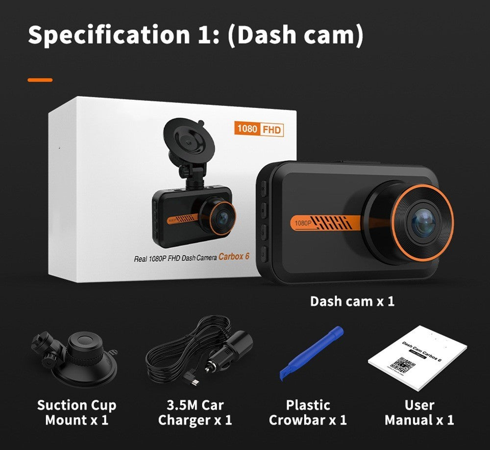 Dash Cam Cámara delantera y trasera para automóvil Dashcam dual 1080P FHD