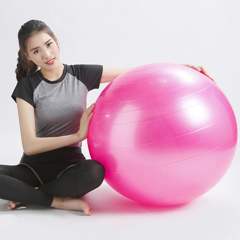 Pelota de Yoga Fitness principiante niños ejercicio más gimnasia pelota brillante