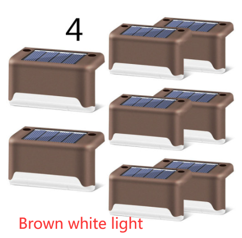 全新升级防水 LED 太阳能栅栏灯太阳能甲板灯太阳能台阶灯户外适用于露台楼梯花园通道台阶庭院