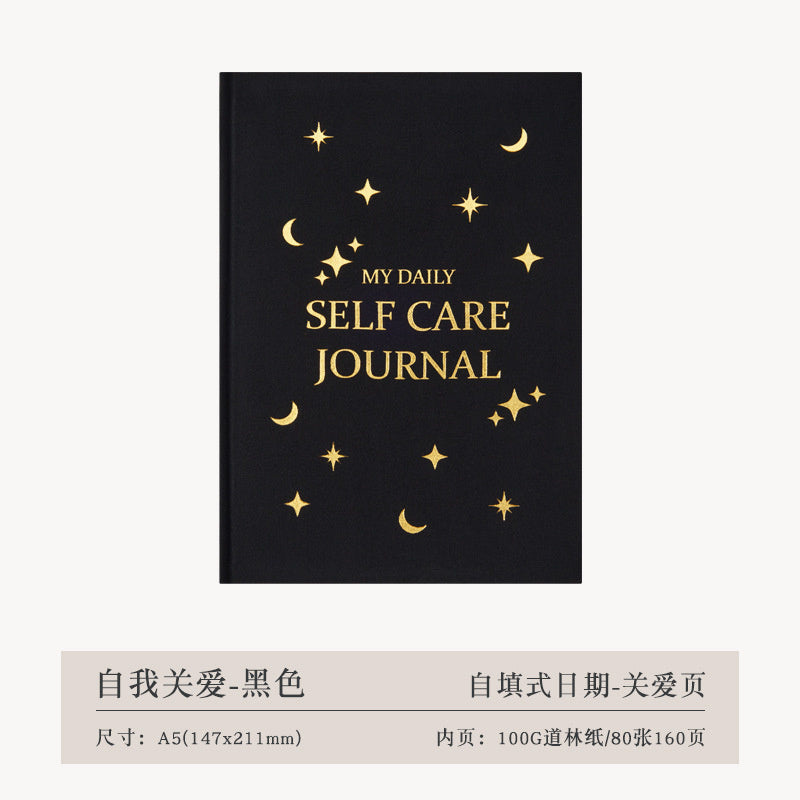 Thanksgiving Diary Happy Self-care Diary Boy English Version A5 Notebook Cloth Book