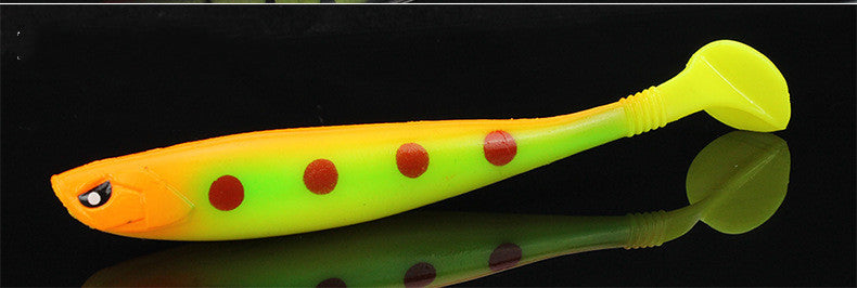 Grooved Back Rainbow Fish PVC Material Fake Fishing Bait