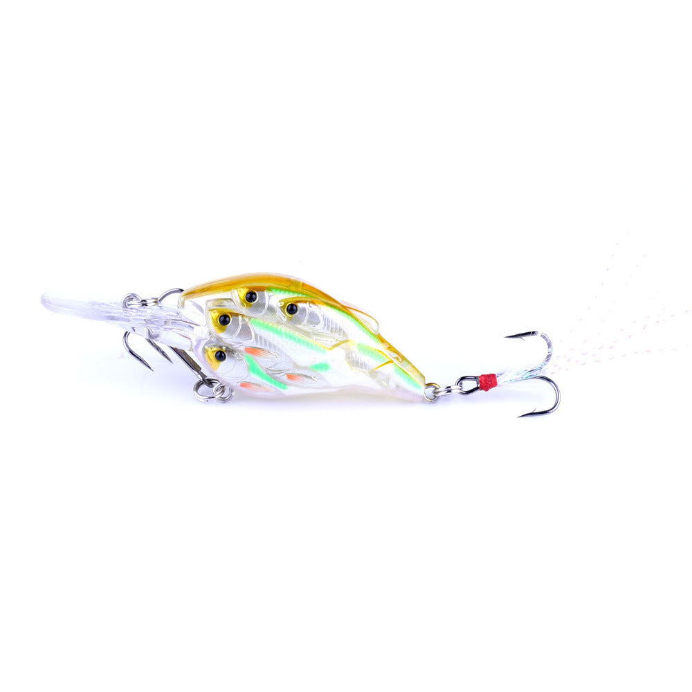 Fish Feather Hook Rock Lure Tossing Sea Fishing Floating Water Hard Bait