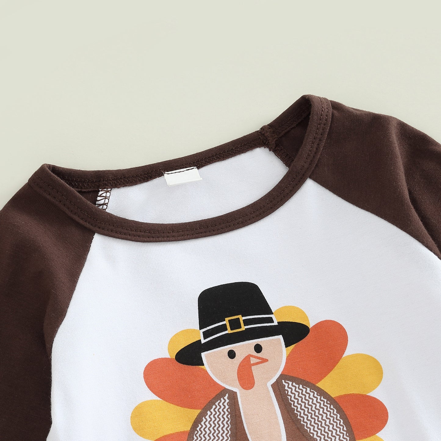 Baby Thanksgiving Day Long Sleeve Flared Pants Two-piece Cartoon Children's Clothing