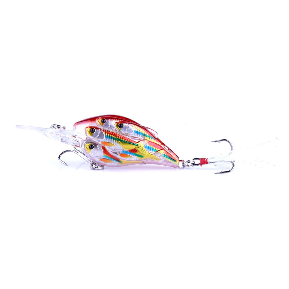 Fish Feather Hook Rock Lure Tossing Sea Fishing Floating Water Hard Bait