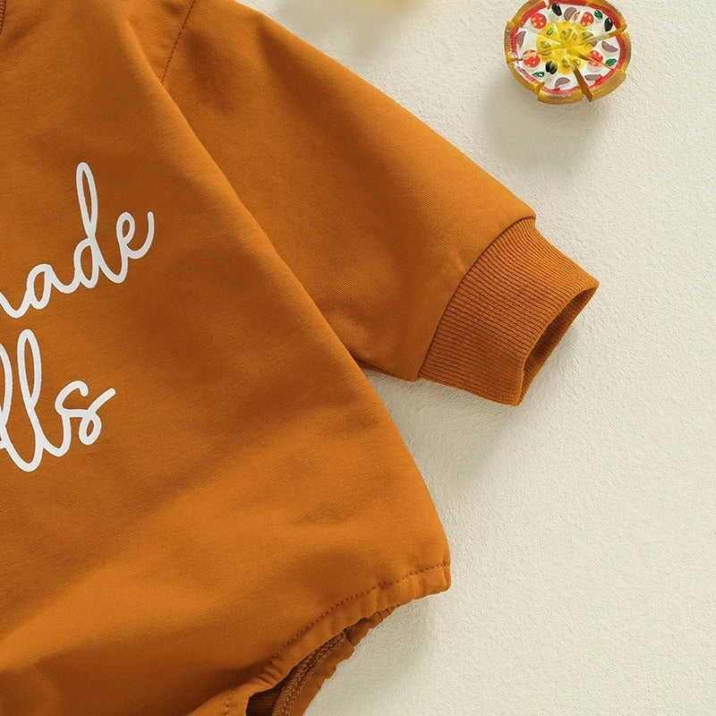 Creative Thanksgiving Printing Kids' Rompers