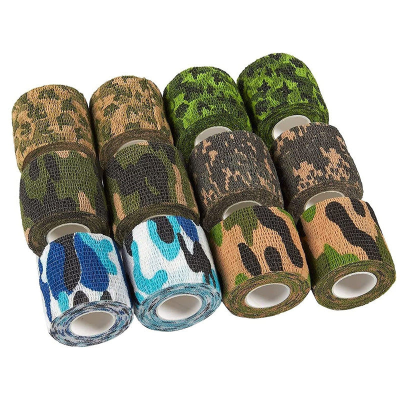 Non-woven Camouflage Bandage Hunting Camera Camouflage Tape Military Fans Telescopic Elastic Self-adhesive