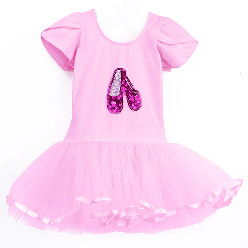 Girls Fashion Dancing Dress Exercise Clothing